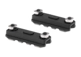 Amoeba 2 Tommer M-LOK Plastic Skinne 2-Pack - Sort