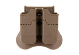 Amomax Dobbelt magasinlomme für Px4 / P30 / USP / USP Compact - Dark Earth
