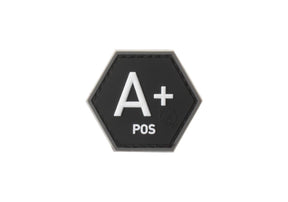JTG Bloodgroup Hexagon gummipatch A Pos - SWAT