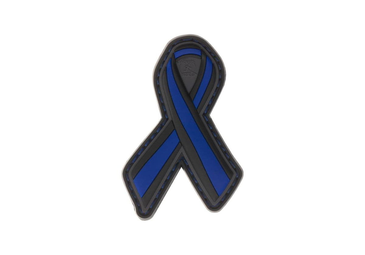 JTG Thin Blå Line Ribbon gummipatch - Multicolor