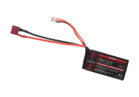 Nimrod Lipo 7.4V 1000mAh 65C Graphene PEQ Type T-Plug - Sort