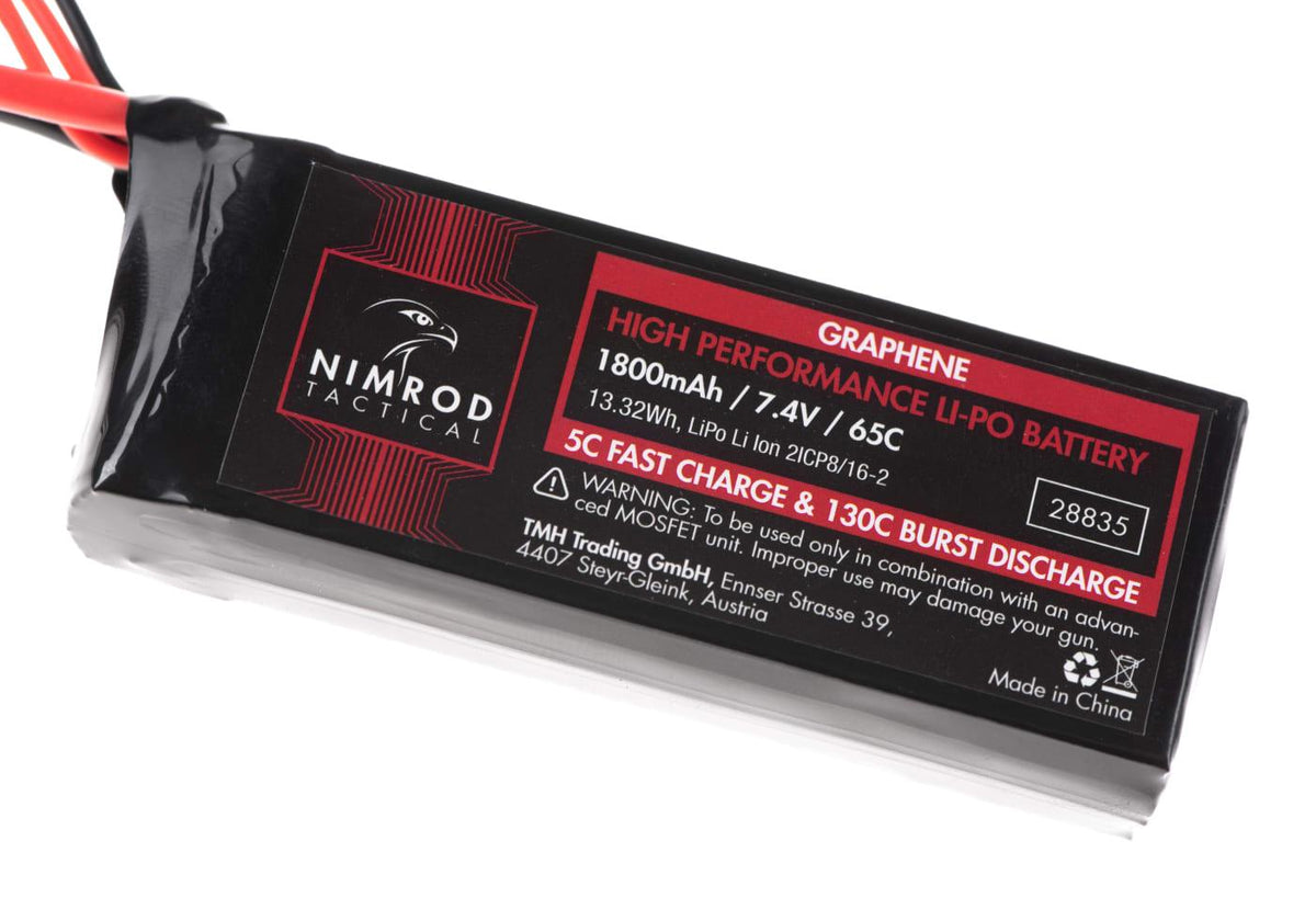 Nimrod Lipo 7.4V 1800mAh 65C Graphene Mini Type T-Plug