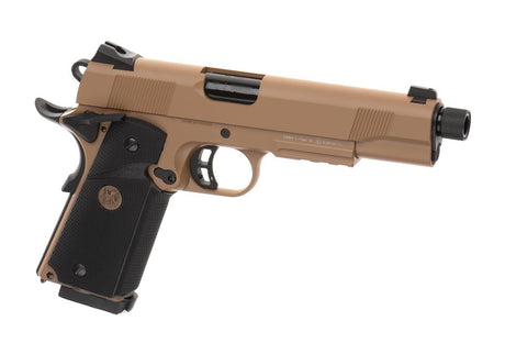 KJ Works M1911 MEU TBC Full Metal GBB - Tan