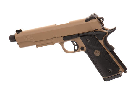 KJ Works M1911 MEU TBC Full Metal GBB - Tan