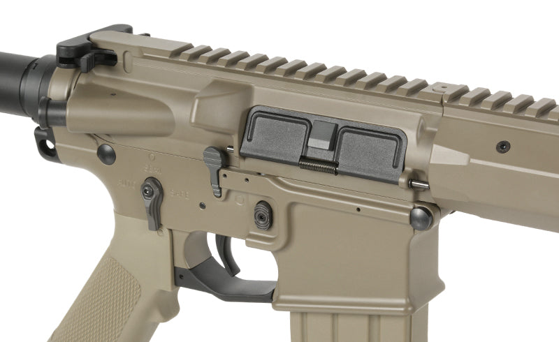 WE13 DSG 9,5" M4/AR-15 Knight's Armament Airsoft Riffel, 50 RPS, ETU - TAN