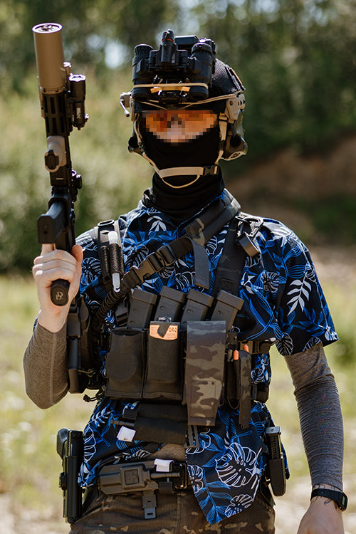 Chest Rig COMPACT - Buckle-up, MOLLE Laser Cut - Multicamo Black
