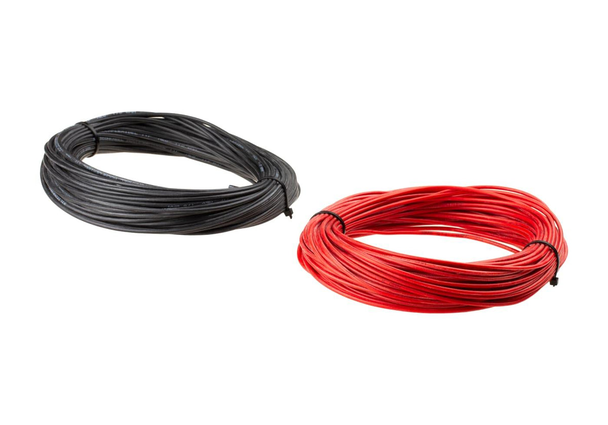 Gate Low Resistance Wire 2x 25m Sort + Rød