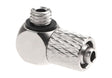 EpeS HPA 6mm Hose Coupling med Screwed Catch 90 Degree - Outer M5 Thread