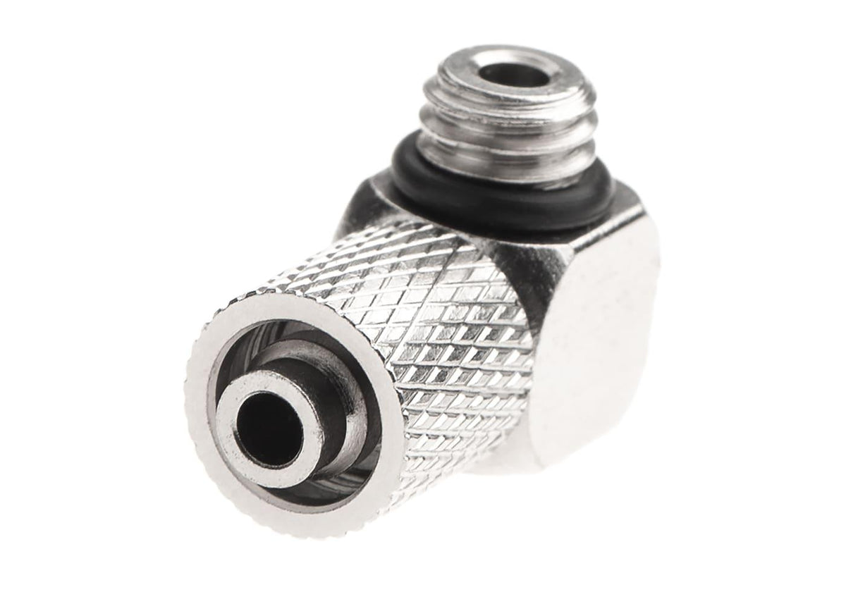 EpeS HPA 6mm Hose Coupling med Screwed Catch 90 Degree - Outer M6 Thread