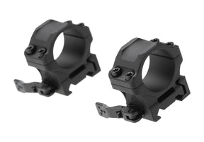 Leapers Accu-Sync QR 25.4mm Lav Profil Ringe - Sort