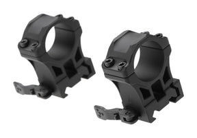 Leapers Accu-Sync QR 25.4mm High Profil Ringe - Sort