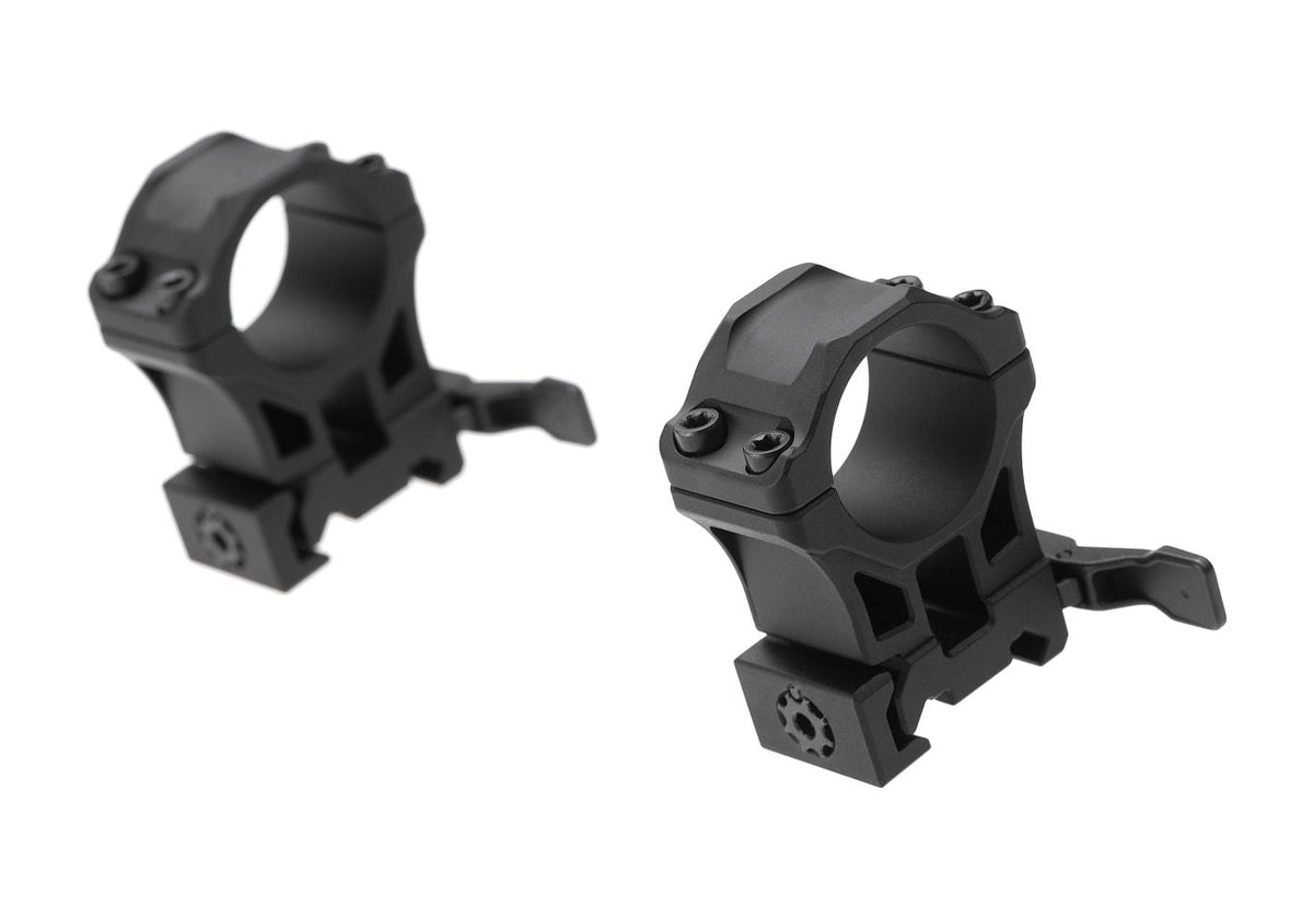 Leapers Accu-Sync QR 25.4mm High Profil Ringe - Sort