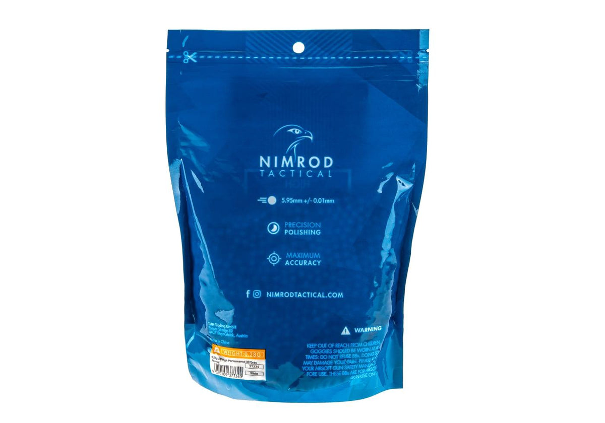 Nimrod 0.28g BB High Performance 3570rds - Hvid
