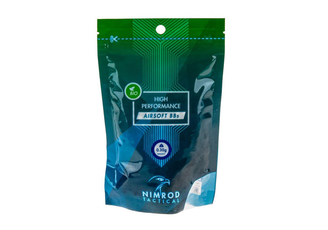 Nimrod 0.30g Bio BB High Performance 1000rds - Hvid