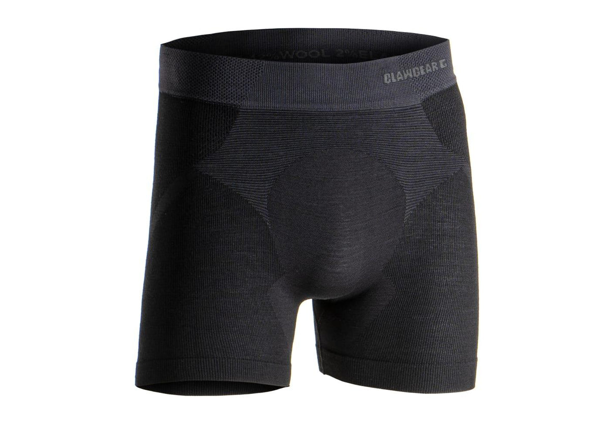 Clawgear Merino Seamless Boxer - Sort