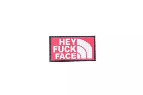 IR patch - Hey Fuck Face - red