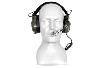 M32 Electronic Hearing Protection w/ Microphone - OD Green
