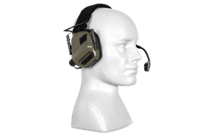 M32 Electronic Hearing Protection w/ Microphone - OD Green