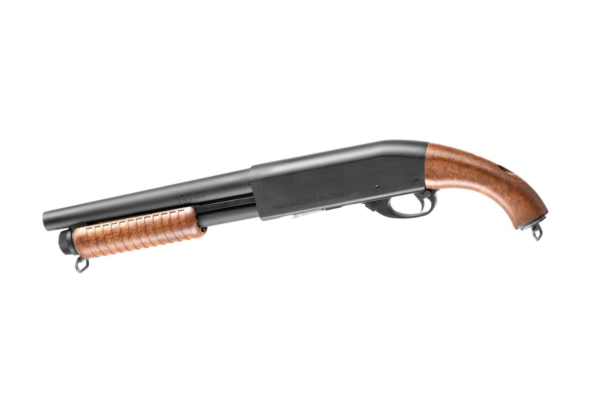 S&T M870 Shotgun Short Wooden Version - Sort