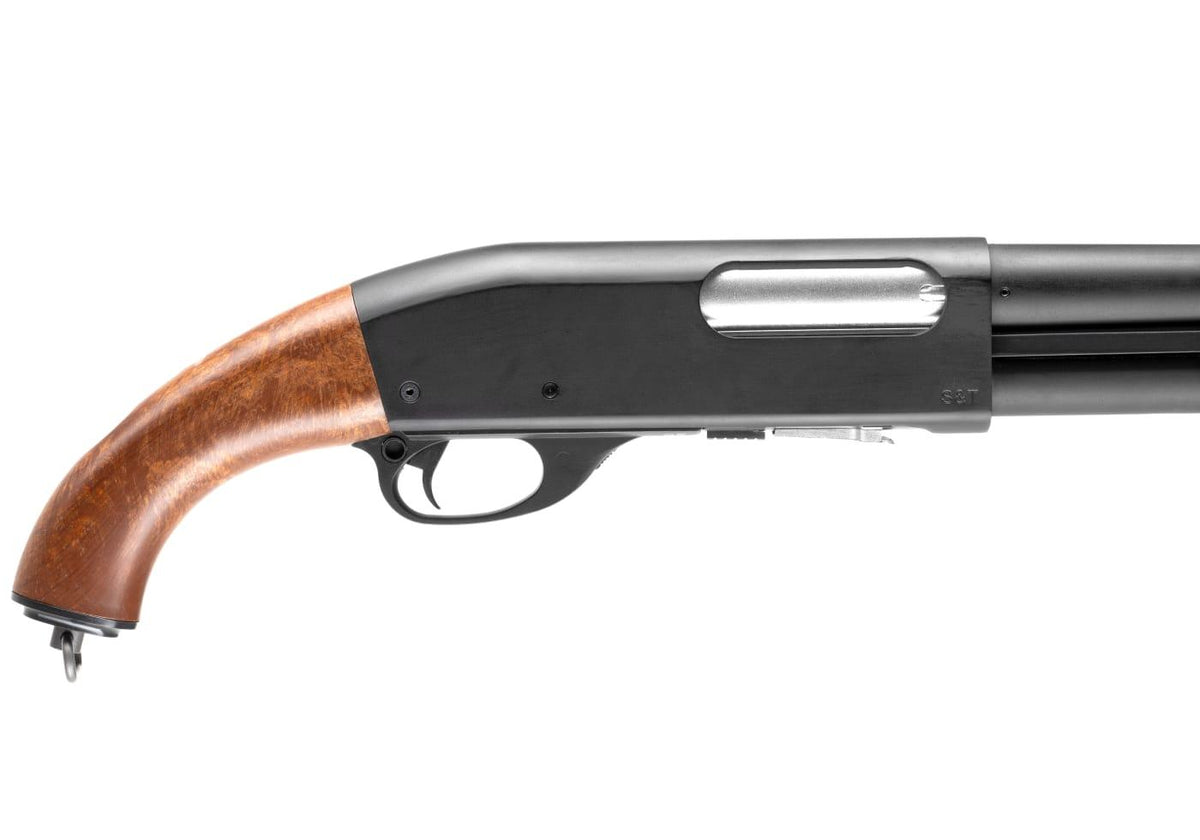 S&T M870 Shotgun Short Wooden Version - Sort