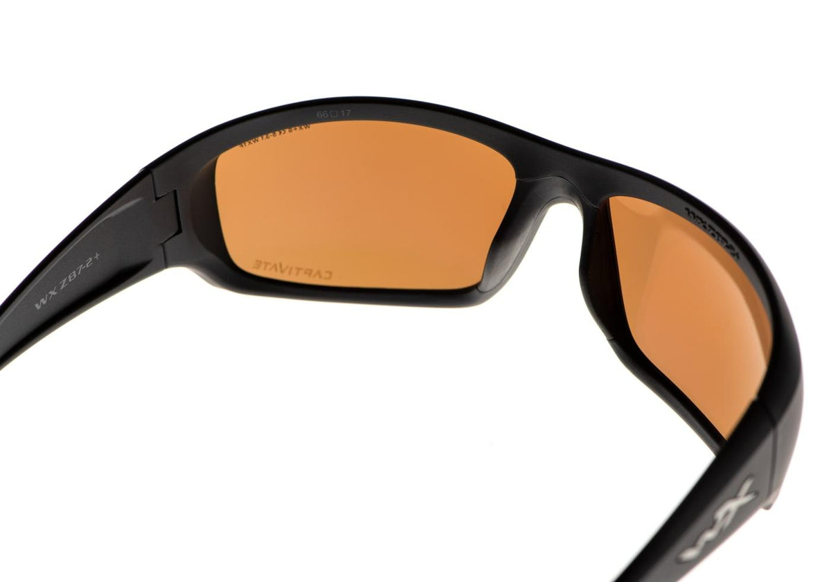 Wiley X WX Omega Captivate Polariseret Bronze Spejl - Sort