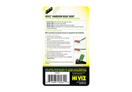HIVIZ LiteWave Rear Sigte til CZ 75/P01