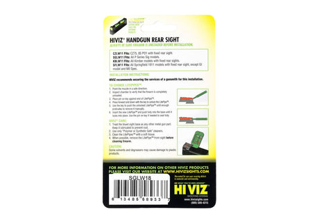 HIVIZ LiteWave Rear Sigte til Sig P-Series