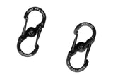 Nite Ize S-Biner rustfrit stål MicroLock 2pcs - Sort