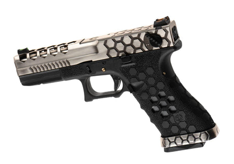 AW Custom VX0200 Hex Cut Full Metal GBB - Silver