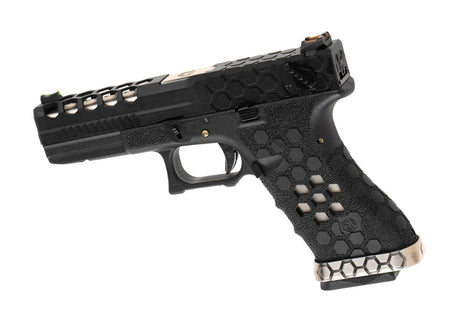 AW Custom VX0201 Hex Cut Full Metal GBB - Black