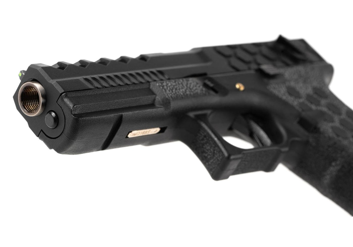AW Custom VX0201 Hex Cut Full Metal GBB - Black