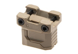 Strike Industries Stacked Angled Greb med Cable Management System til Picatinny Rails - Dark Earth