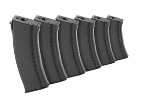 Kalashnikov Magasin AK47 Hicap 500rds 6pcs Set - Sort