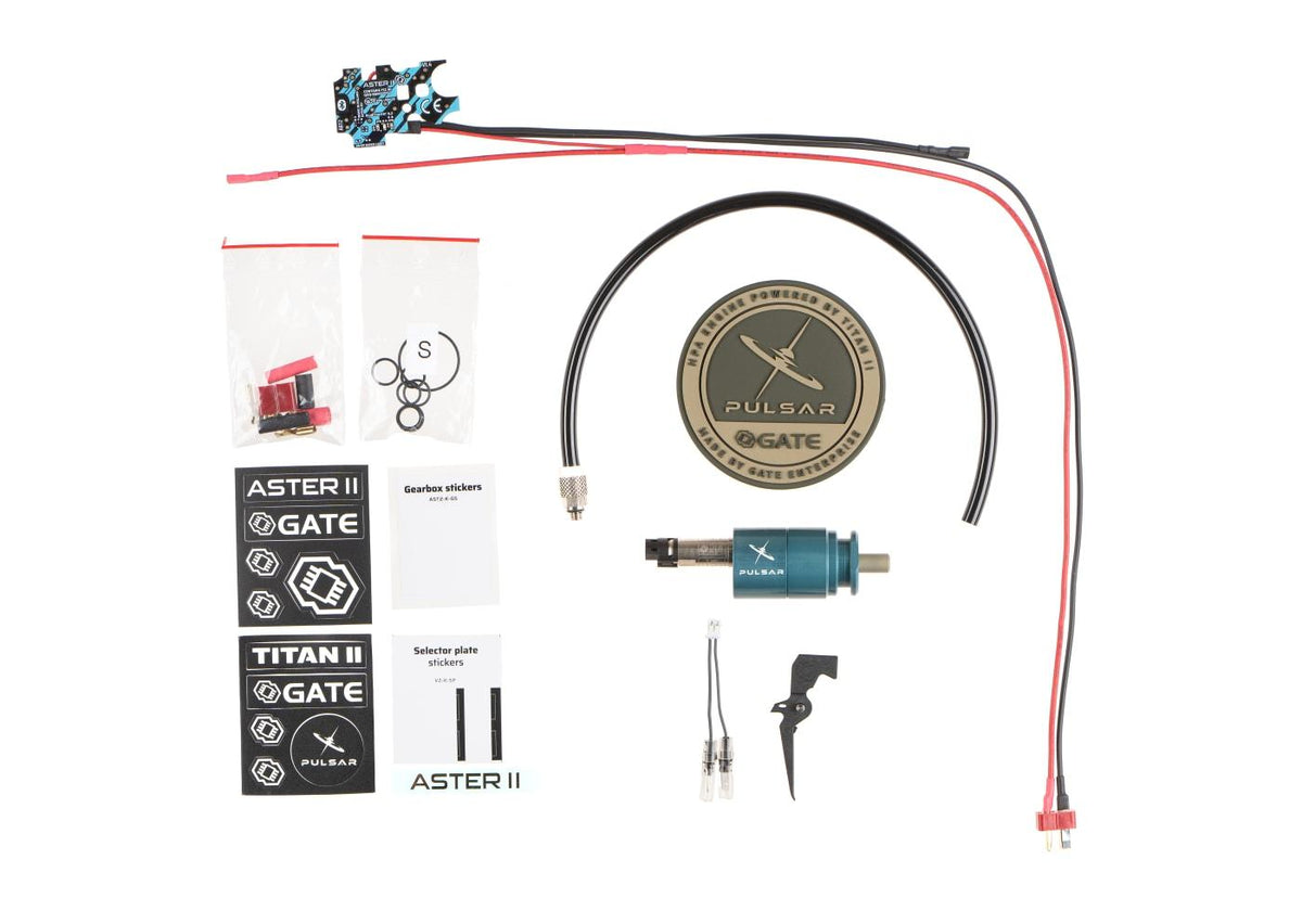 Gate Pulsar S HPA Engine med ASTER II Bluetooth Rear Wired - Sort