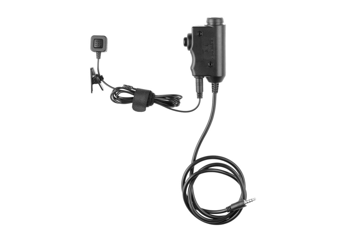 Earmor M52 Taktisk PTT 3.5mm AUX - Sort
