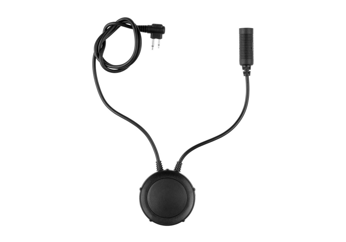 Earmor M55 Taktisk PTT Motorola Two Pin - Sort