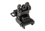 Pirate Arms M4SS Polymer Foldable Rear Sigte - Sort