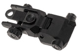 Pirate Arms Polymer Foldable Rear Sigte - Sort