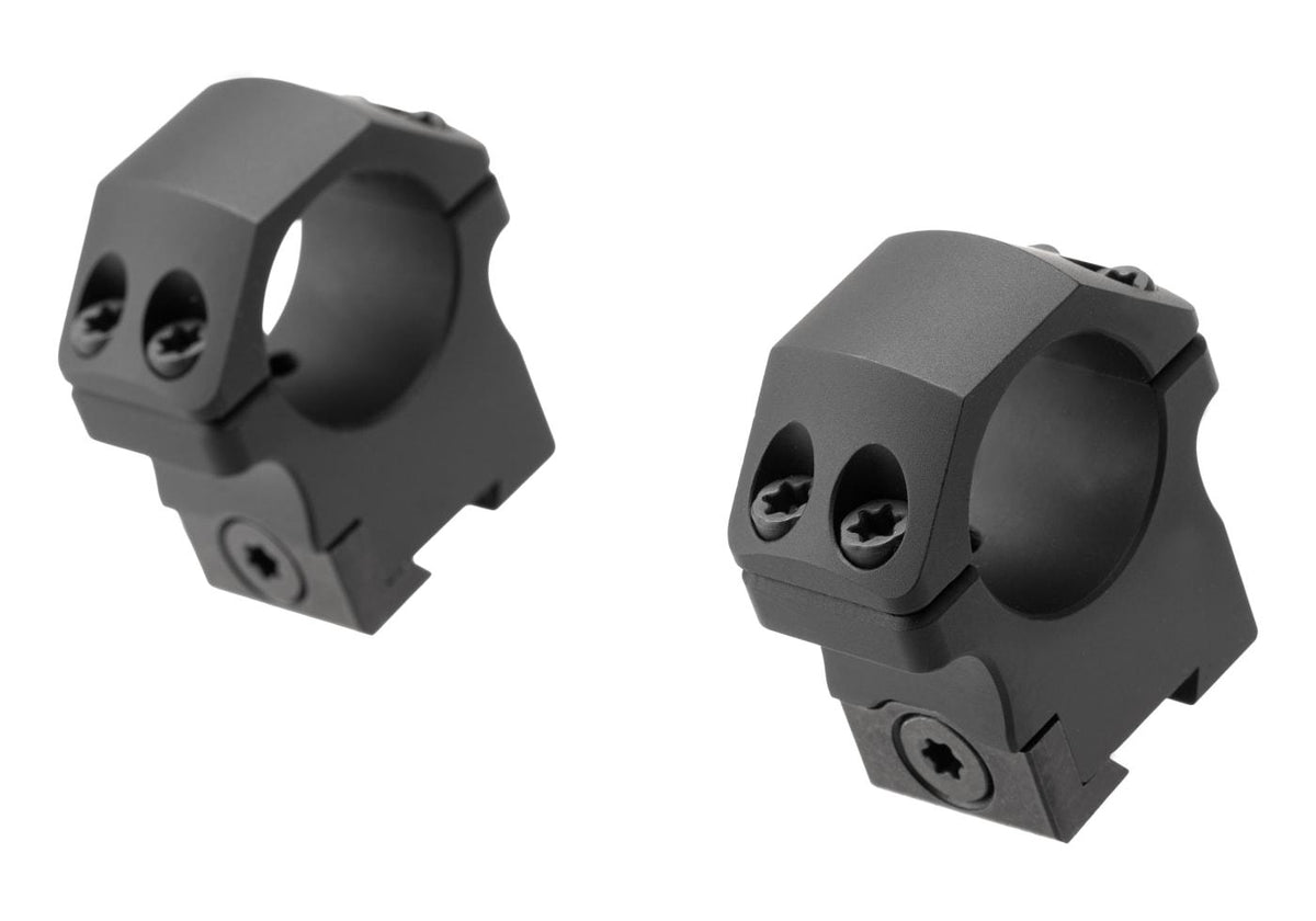 Leapers P.O.I. Mellem Profil 1 Tommer Dovetail Ringe - Sort