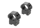 Leapers P.O.I. Mellem Profil 1 Tommer Dovetail Ringe - Sort