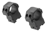 Leapers P.O.I. High Profil 1 Tommer Dovetail Ringe - Sort