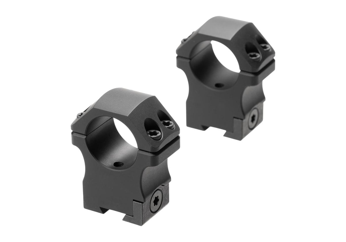 Leapers P.O.I. High Profil 1 Tommer Dovetail Ringe - Sort