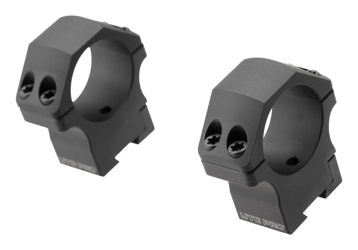 Leapers P.O.I. Mellem Profil 30 mm Dovetail Ringe - Sort