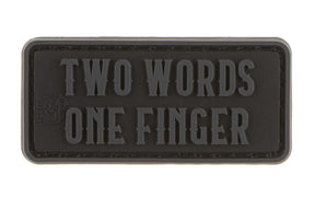JTG Two Words One Finger gummipatch
