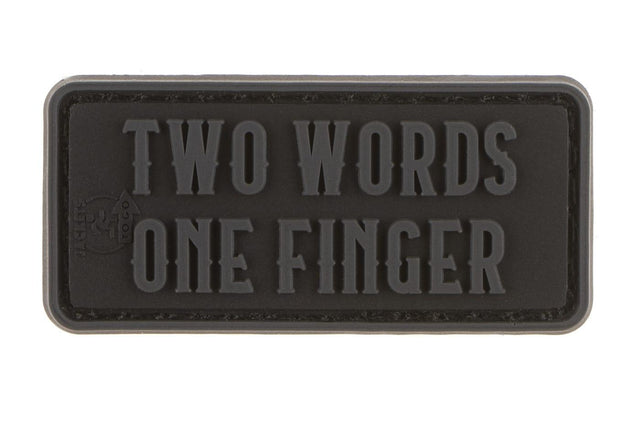 JTG Two Words One Finger gummipatch