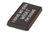 JTG I Have No Idea gummipatch - Sort