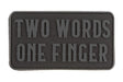 JTG Two Words One Finger Big gummipatch