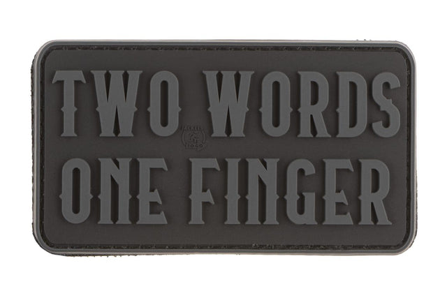 JTG Two Words One Finger Big gummipatch