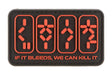 JTG If It Bleeds, We Can Kill It gummipatch - Rød
