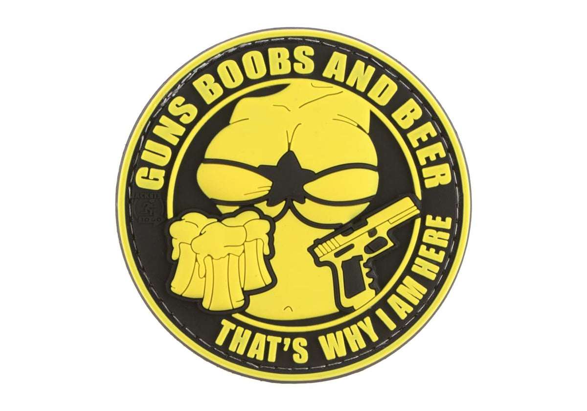JTG Guns Boobs og Beer gummipatch